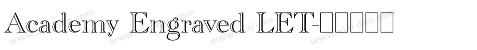 Academy Engraved LET字体转换